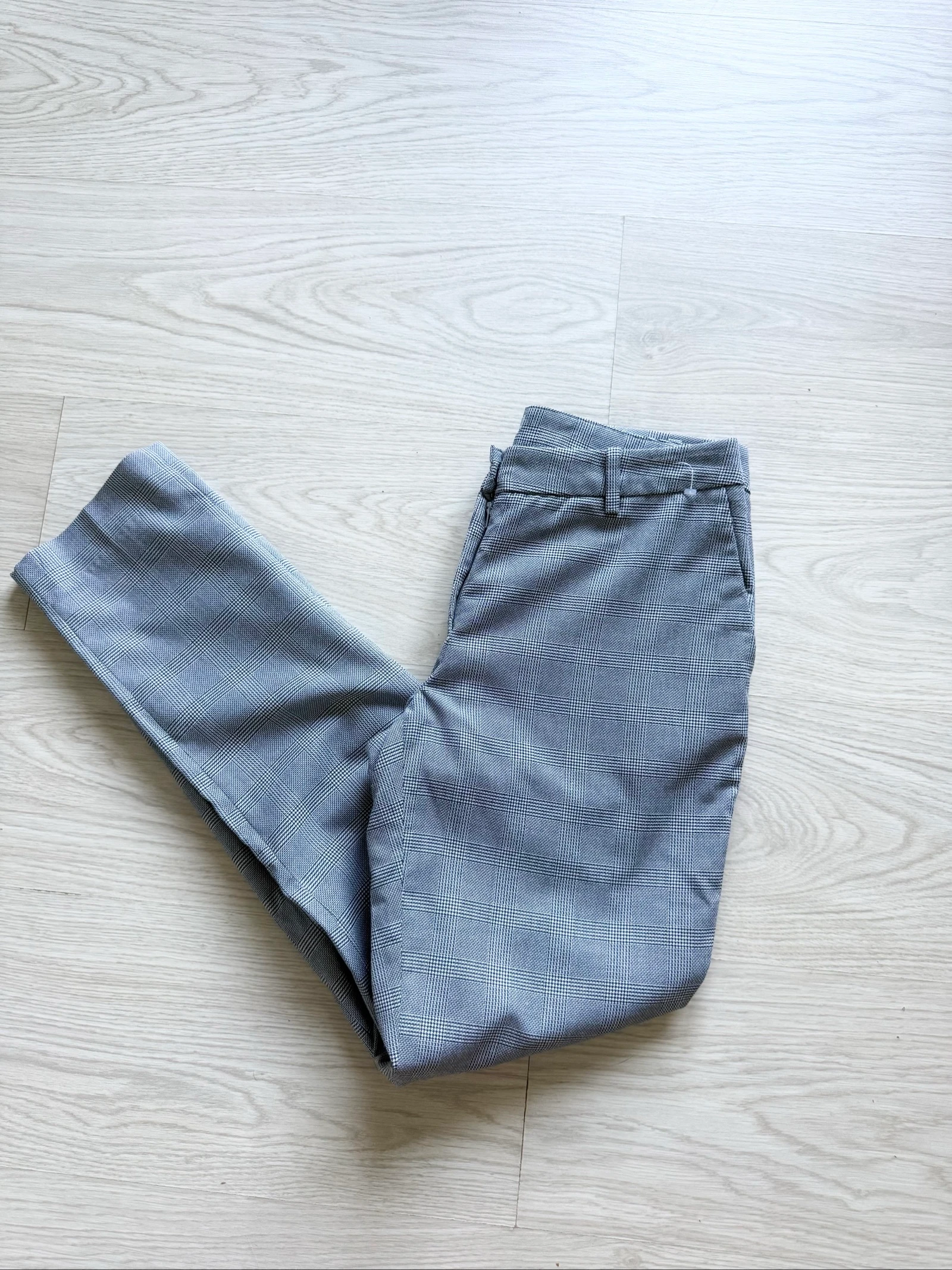 Calça xadrez cinza H&M tamanho 36 P – photo 2